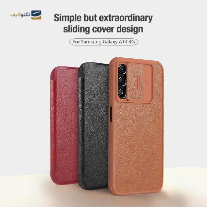 کیف کلاسوری گوشی سامسونگ Galaxy A14 4G نیلکین مدل Qin Pro Leather - Nillkin Qin Pro Leather cover for Samsung Galaxy Galaxy A14 4G