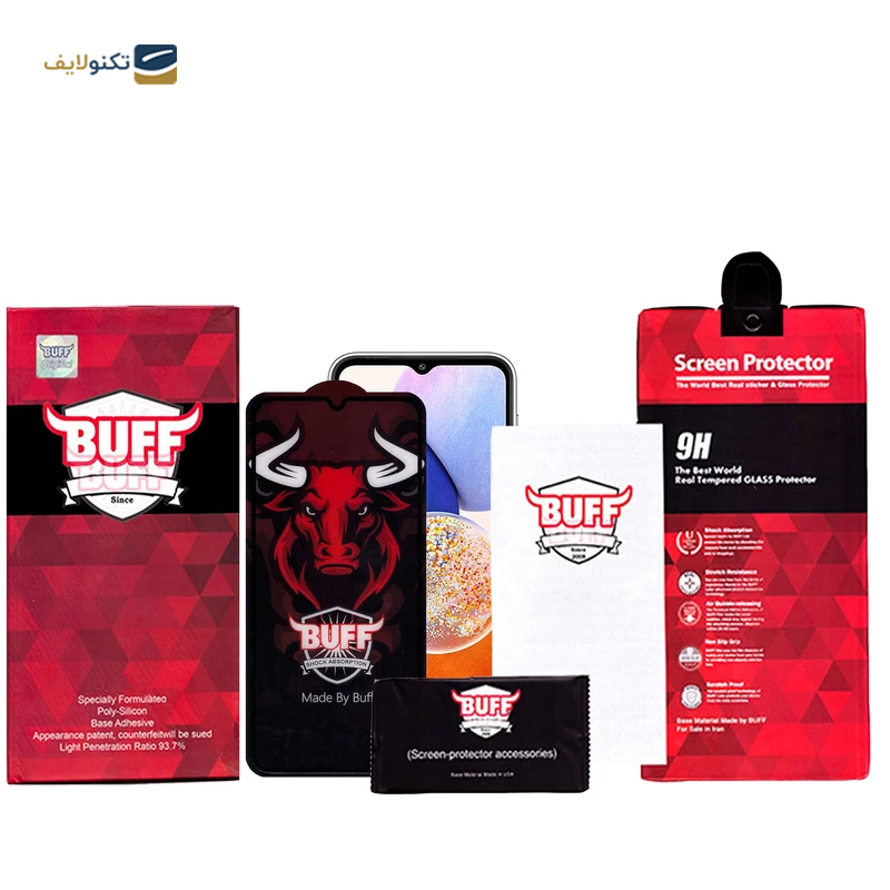 محافظ صفحه نمایش گوشی سامسونگ Galaxy A14 بوف سرامیکی مدل Pro - BUFF Pro ceramic Screen Protector for Samsung Galaxy A14