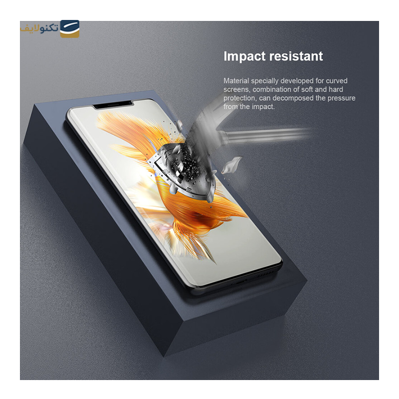 گلس گوشی هوآوی Mate 50 Pro نیلکین مدل Impact Resistant  - Nillkin Impact Resistant Screen Protector for Huawei Mate 50 Pro