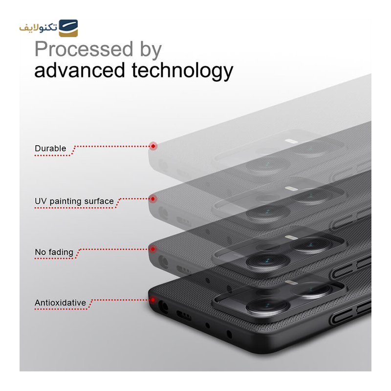کاور گوشی شیائومی Redmi Note 12 Pro Plus نیلکین مدل Super Frosted Shield - Nillkin Super Frosted Shield Cover For Xiaomi Redmi Note 12 Pro Plus