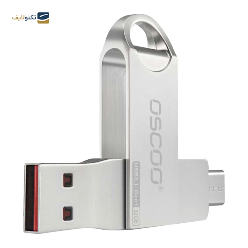 فلش مموری اوسکو مدل CU-002 USB3 ظرفیت 32 گیگابایت - OSCOO CU-002 USB3 Flash Memory-32GB