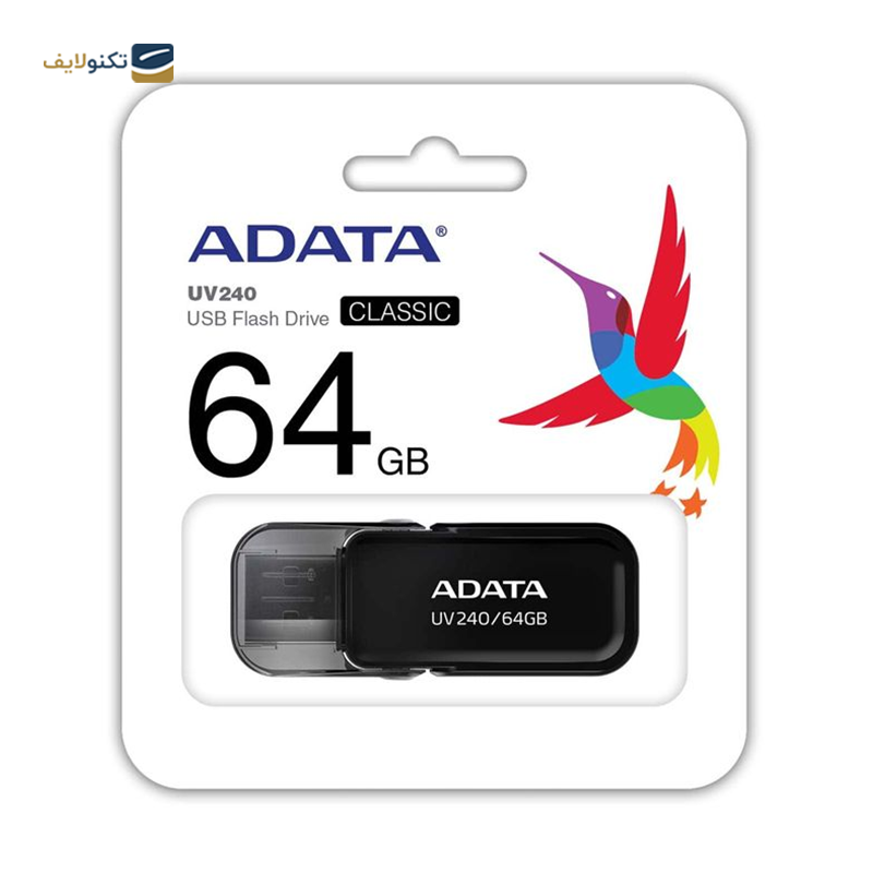 فلش مموری ای دیتا مدل UV240 ظرفیت 64 گیگابایت - ADATA UV240 Flash Memory-64GB