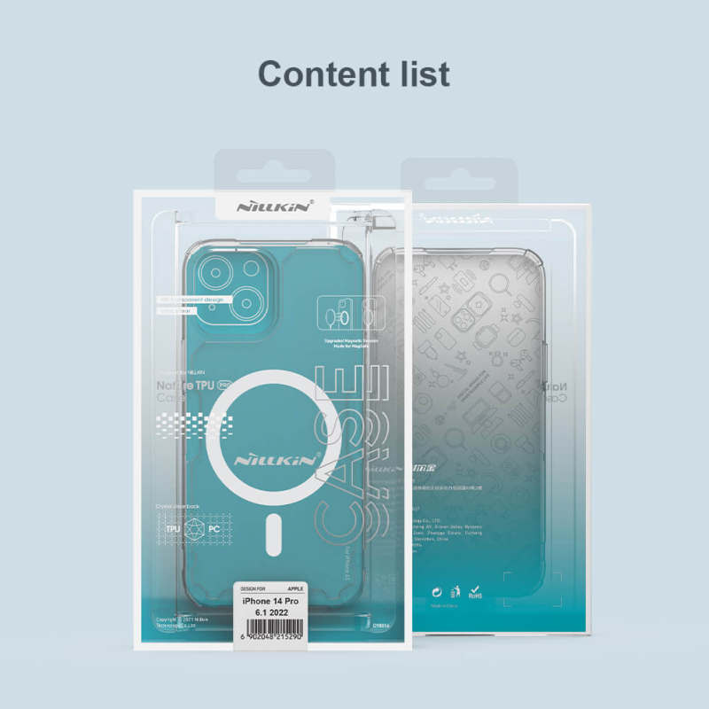 کاور گوشی اپل iPhone 15 Pro Max نیلکین مدل Nature TPU Pro Magnetic - Nillkin Nature TPU Pro Magnetic Cover For Apple iPhone 15 Pro Max