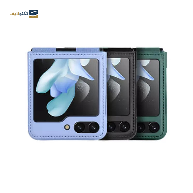 قاب گوشی سامسونگ Galaxy Z Flip5 نیلکین مدل Qin Vegan Leather Case - Nilkin Qin Vegan Leather Case Cover For Samsung Galaxy Z Flip5