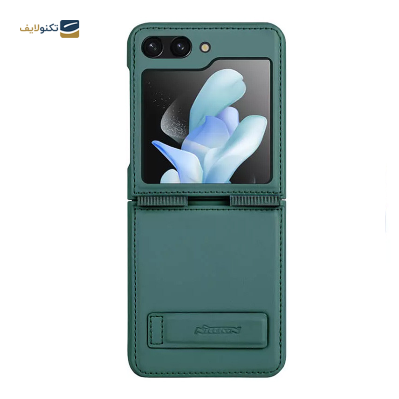 قاب گوشی سامسونگ Galaxy Z Flip5 نیلکین مدل Qin Vegan Leather Case - Nilkin Qin Vegan Leather Case Cover For Samsung Galaxy Z Flip5