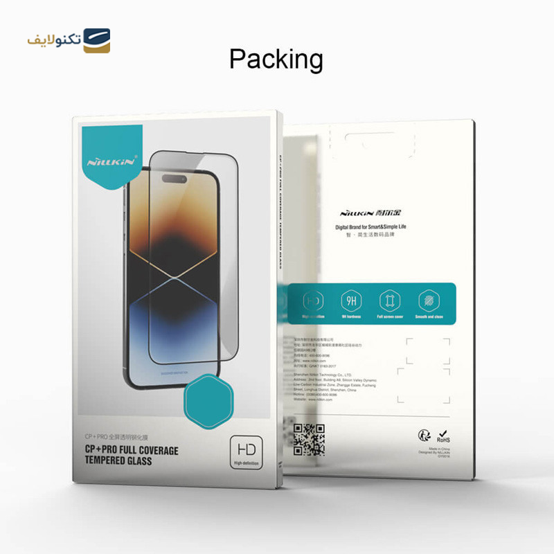 گلس گوشی اپل iPhone 15 Pro Max نیلکین مدل CP Plus Pro - Nillkin CP Plus Pro Screen Protector For Apple iPhone 15 Pro Max