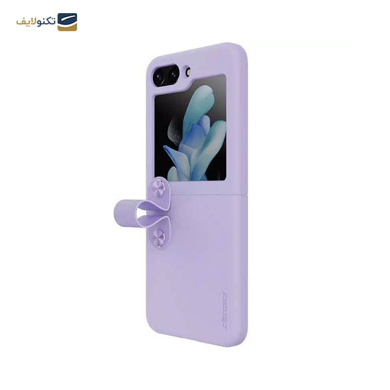 کاور گوشی سامسونگ Galaxy Z Flip5 نیلکین مدل Flex Flip Finger Strap Liquid Silicone - Nillkin Flex Flip Finger Strap Liquid Silicone Case Cover for Samsung Galaxy Galaxy Z Flip5