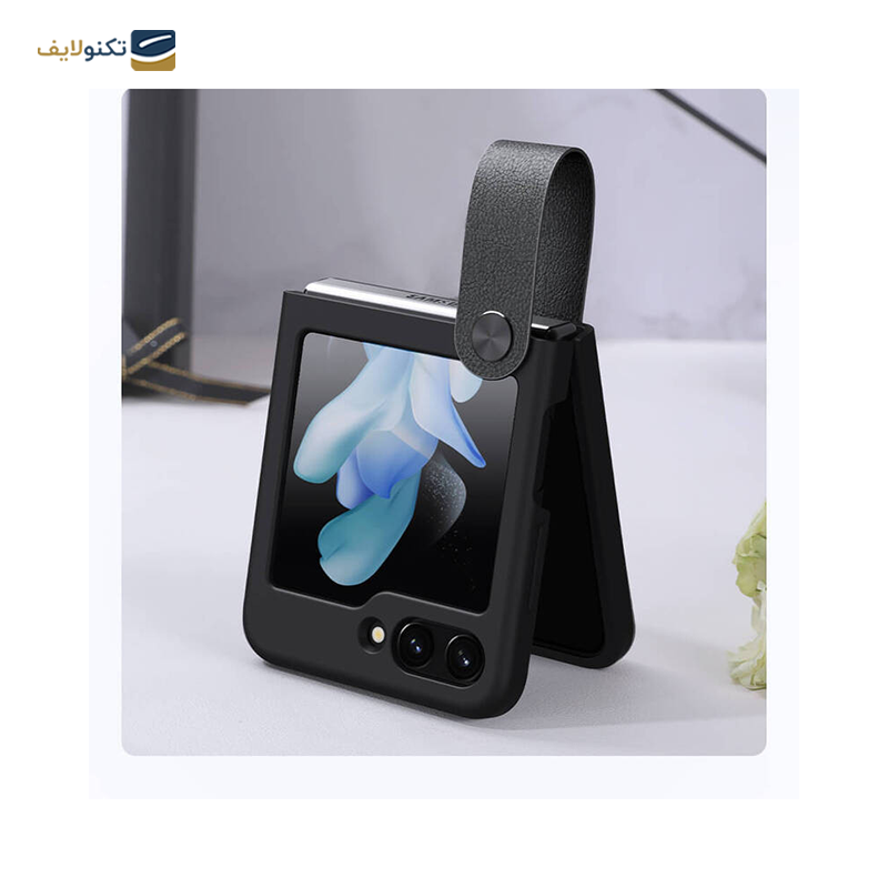کاور گوشی سامسونگ Galaxy Z Flip5 نیلکین مدل Flex Flip Finger Strap Liquid Silicone - Nillkin Flex Flip Finger Strap Liquid Silicone Case Cover for Samsung Galaxy Galaxy Z Flip5