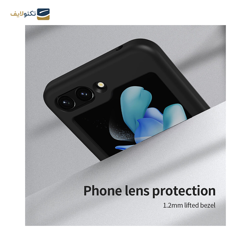 کاور گوشی سامسونگ Galaxy Z Flip5 نیلکین مدل Flex Flip Finger Strap Liquid Silicone - Nillkin Flex Flip Finger Strap Liquid Silicone Case Cover for Samsung Galaxy Galaxy Z Flip5