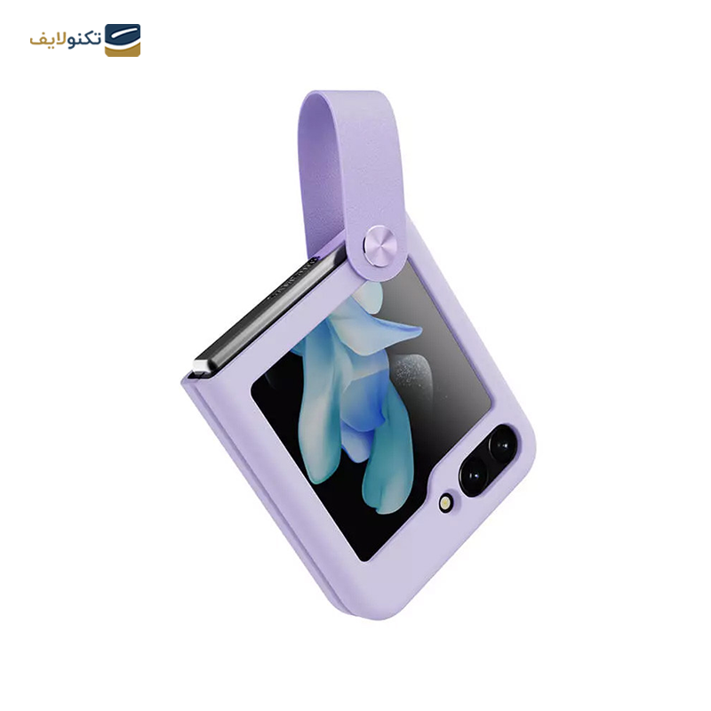 کاور گوشی سامسونگ Galaxy Z Flip5 نیلکین مدل Flex Flip Finger Strap Liquid Silicone - Nillkin Flex Flip Finger Strap Liquid Silicone Case Cover for Samsung Galaxy Galaxy Z Flip5