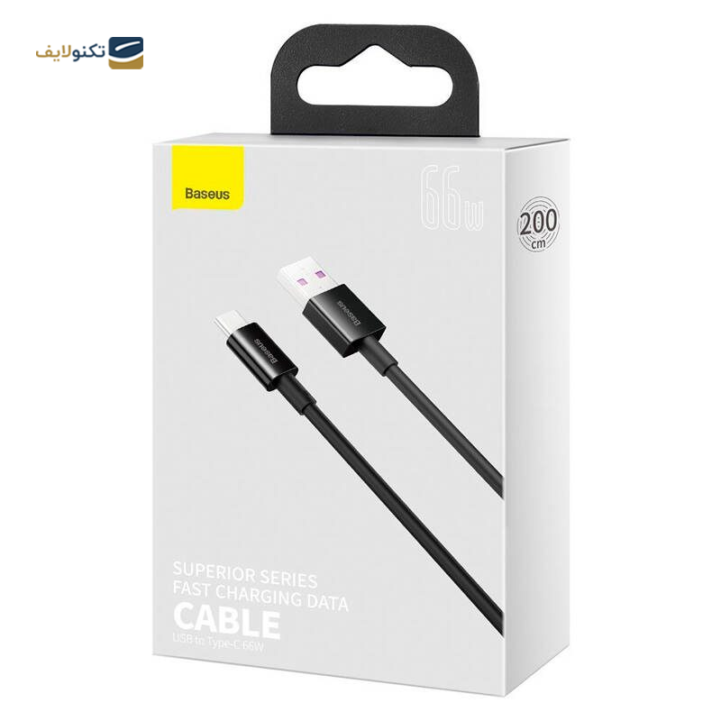 کابل تایپ سی باسئوس مدل Superior Series CATYS-A طول 2 متر - Baseus Superior Series CATYS-A USB-C to USB-C Cable 2m