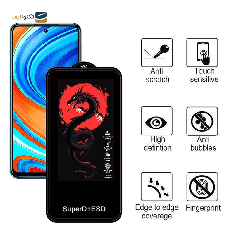 گلس گوشی شیائومی Redmi Note 9 Pro Max اپیکوی مدل Dragon ESD - Epicoy Dragon ESD Screen Protector For Xiaomi Redmi Note 9 Pro Max - Note 9S - Note 10 Lite