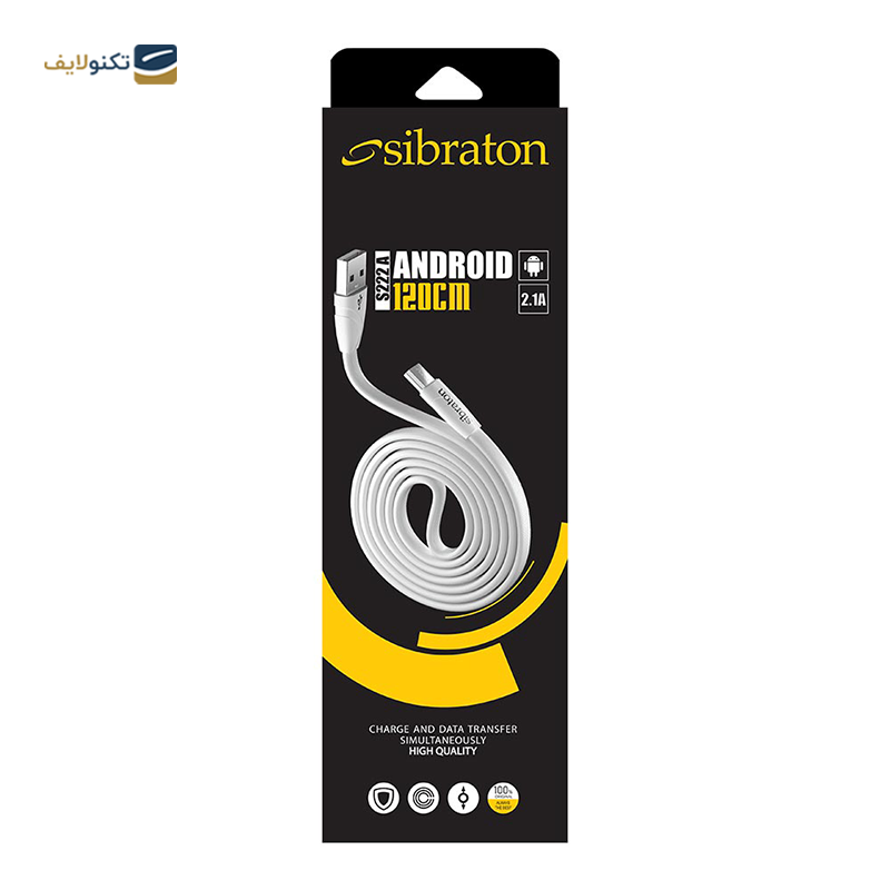 کابل تایپ سی سیبراتون مدل S222A طول 1.2 متر - Sibraton S222A Type-C Cable 1.2m