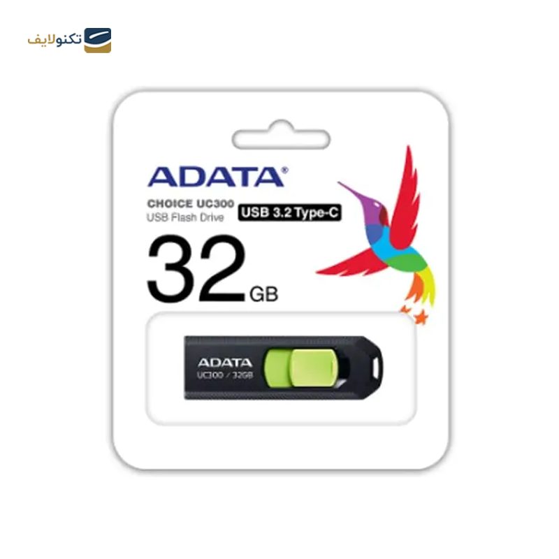 فلش مموری ای دیتا مدل UC300 USB 3 ظرفیت 32 گیگابایت - ADATA UC300 USB 3 Flash Memory-32GB