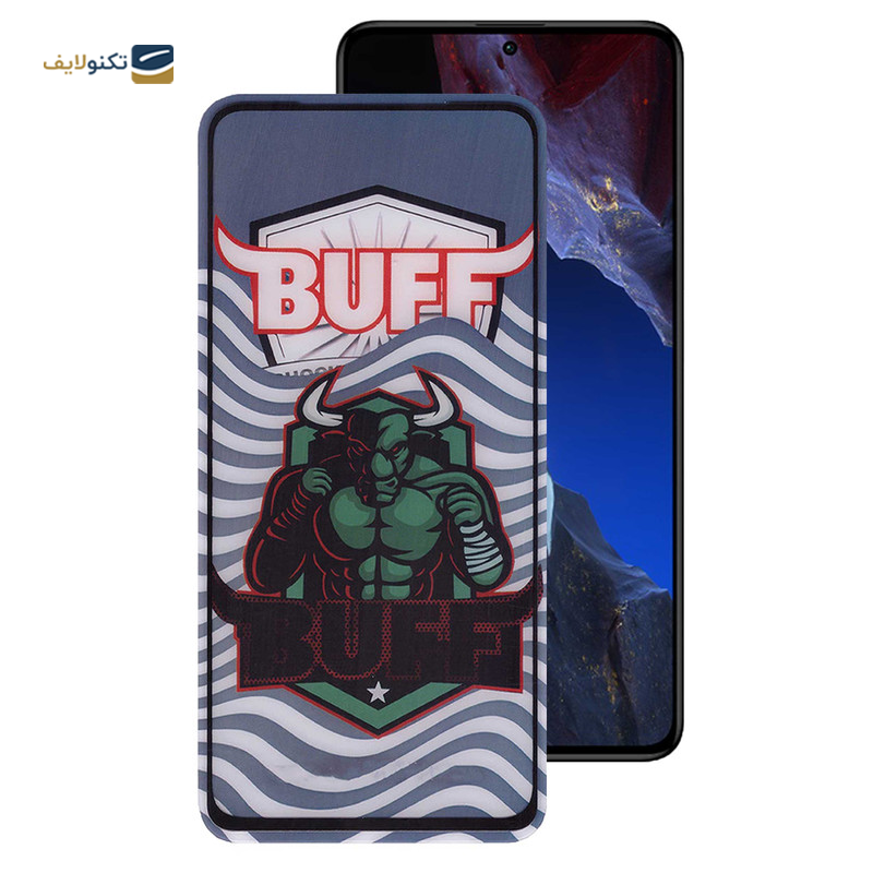 گلس گوشی شیائومی Redmi Note 12 Turbo بوف 5D مدل Super Power - Buff Super Power Screen Protector for Xiaomi Redmi Note 12 Turbo - Poco F5 Pro - Poco F5