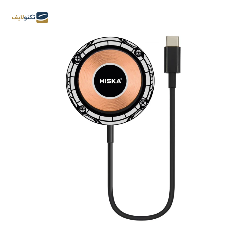 شارژر بی سیم هیسکا مدل HR-07 توان 15 وات - Hiska HR-07 15w Wireless Charger