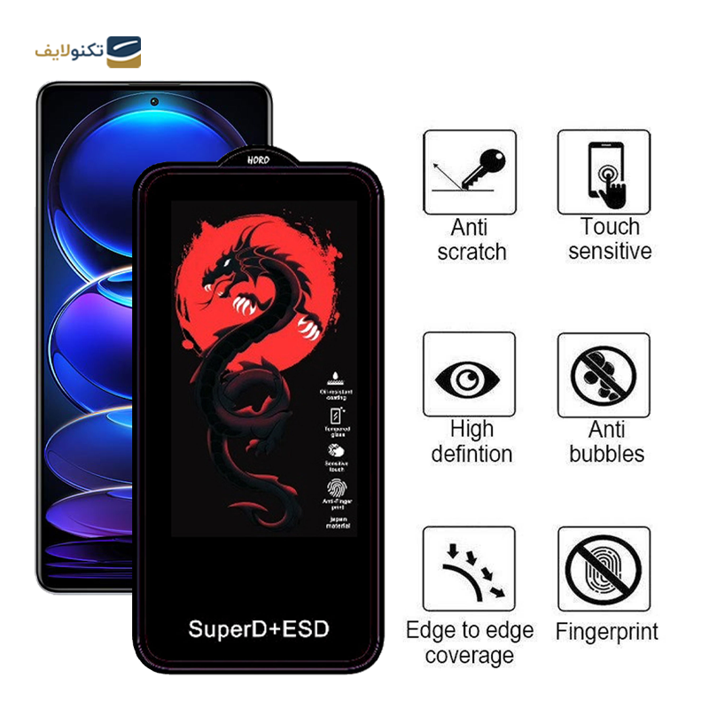 گلس گوشی شیائومی Redmi Note 12 Pro Plus - Note 12 Pro اپیکوی مدل Dragon ESD - Epicoy Dragon ESD Screen Protector For Xiaomi Redmi Note 12 Pro Plus -  Note 12 Pro -  Note 12