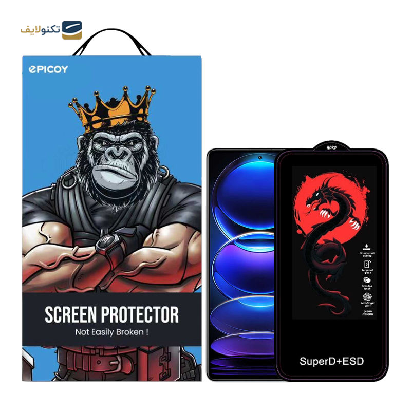 گلس گوشی شیائومی Redmi Note 12 Pro Plus - Note 12 Pro اپیکوی مدل Dragon ESD - Epicoy Dragon ESD Screen Protector For Xiaomi Redmi Note 12 Pro Plus -  Note 12 Pro -  Note 12