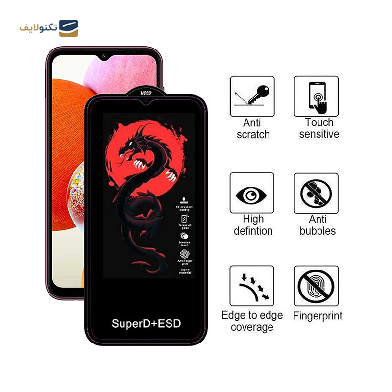 گلس گوشی سامسونگ Galaxy A14 4G - 5G اپیکوی مدل Dragon ESD - Epicoy Samsung Galaxy A14 4G - 5G Dragon ESD Screen Protector