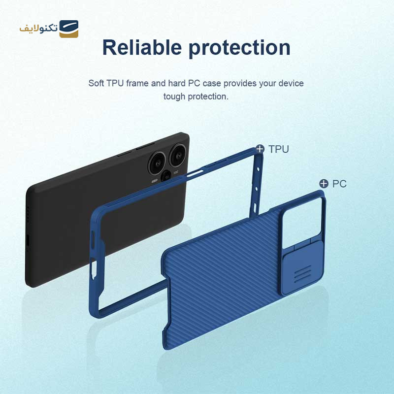 کاور گوشی شیائومی Redmi Note 12 Turbo نیلکین مدل CamShield Pro - Nillkin CamShield Pro Cover for Xiaomi Redmi Note 12 Turbo - Poco F5