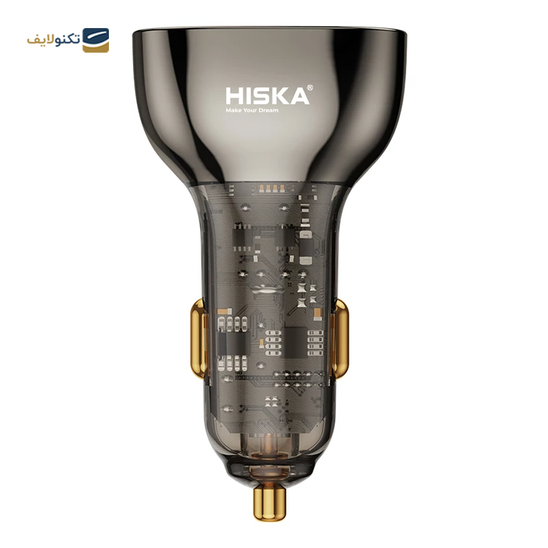 شارژر فندکی هیسکا مدل HCC-326 توان 95 وات - Hiska HCC-326 95w Car Charger