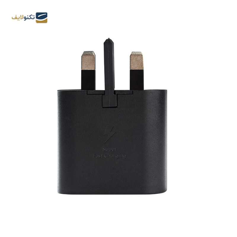 شارژر دیواری سامسونگ مدل EP-TA800 توان 25 وات به همراه تبدیل برق مرکان - Samsung EP-TA800 3 Pin Charger 25 Watt