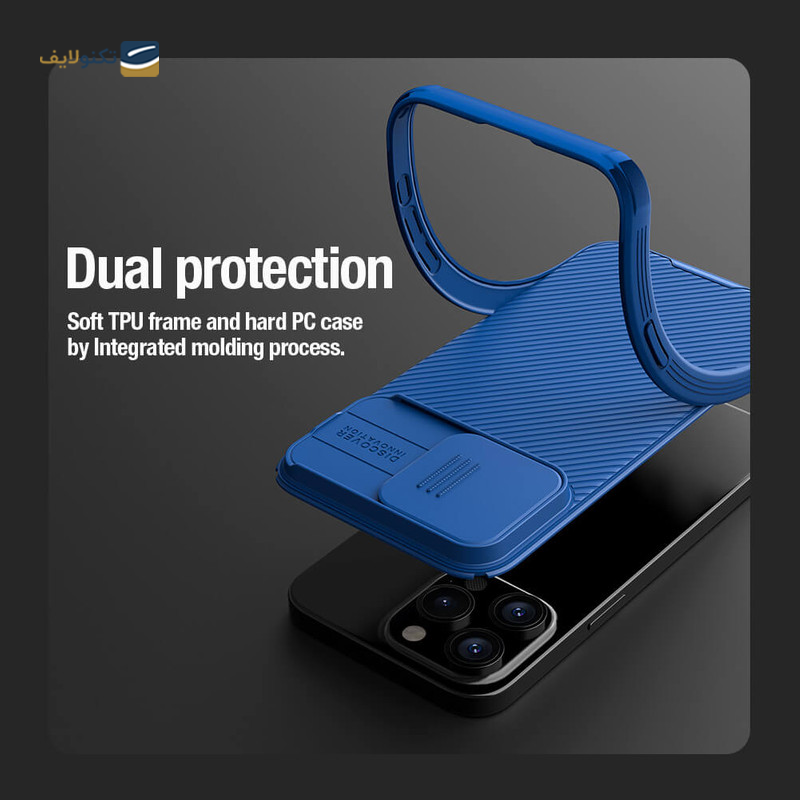 کاور گوشی اپل iPhone 15 Pro نیلکین مدل CamShield Pro - Nillkin CamShield Pro Cover for Apple iPhone 15 Pro