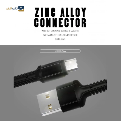 کابل میکرو یو اس بی الدینیو مدل LS63 طول 1 متر  - LDNIO LS63 microUSB Cable 1m