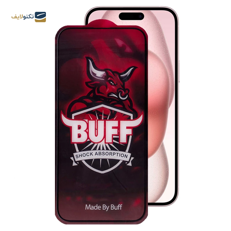 گلس گوشی اپل iPhone 15 بوف مدل Crystal Pro - Buff Crystal Pro Screen Protector For iPhone 15