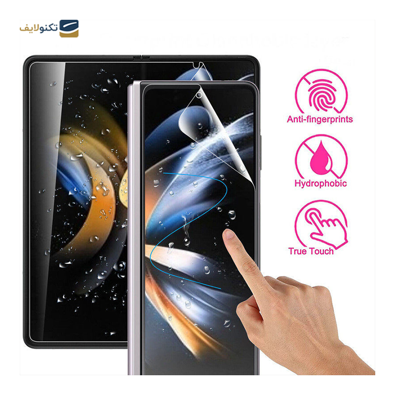 گلس گوشی سامسونگ Galaxy Z Fold 5 اپیکوی مدل Hydrogel به همراه محافظ پشت گوشی - Epicoy Hydrogel Screen Protector For Samsung Galaxy Z Fold 5