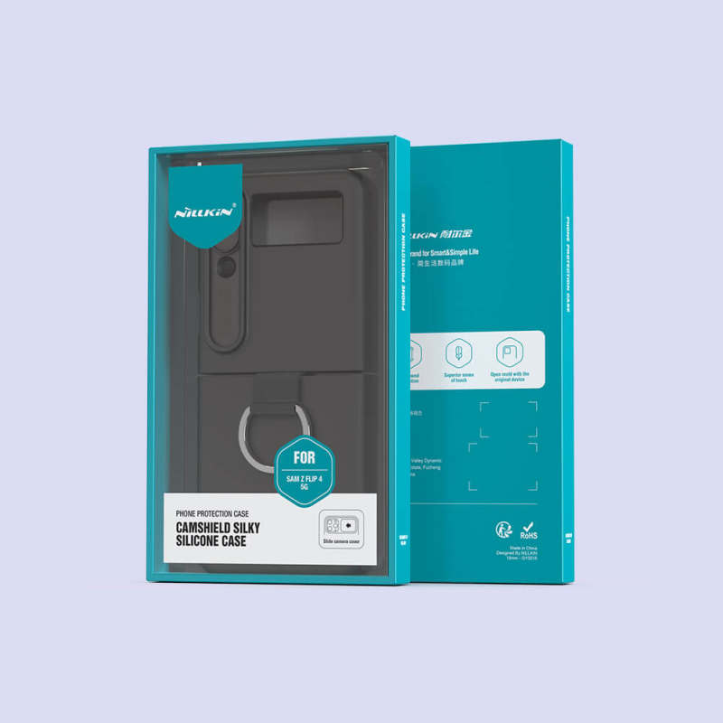 کاور گوشی سامسونگ گلکسی Z FLIP 4 نیلکین مدل Camshield Silky Silicone - Nillkin Camshield Silky Silicone Cover for Galaxy Z FLIP 4