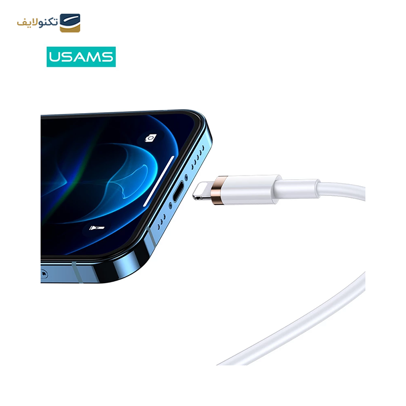 کابل تایپ سی به لایتنینگ یوسمز مدل US-SJ484 U63 طول 1.2 متر - Usams US-SJ484 U63 USB-C to Lightning Cable 1.2m