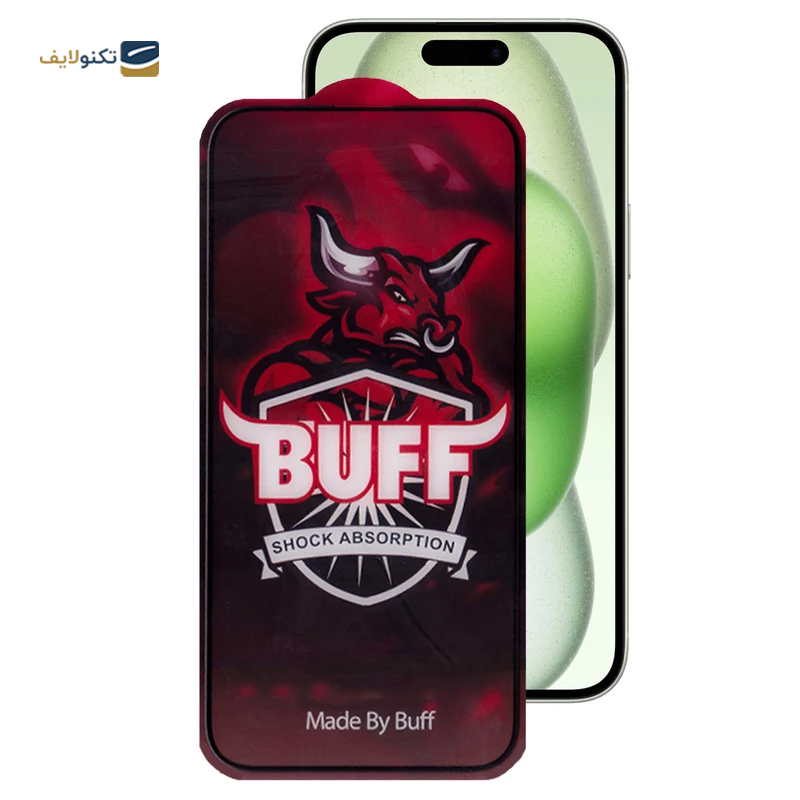 گلس گوشی اپل iPhone 15 Plus بوف مدل Crystal Pro - Buff Crystal Pro Screen Protector For iPhone 15 Plus