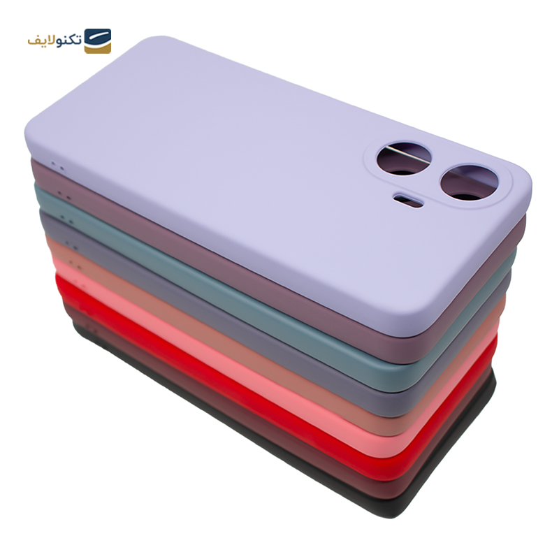 کاور گوشی ریلمی C55 مدل محافظ لنزدار سیلیکونی - Silicone lens protector Cover For Realme C55