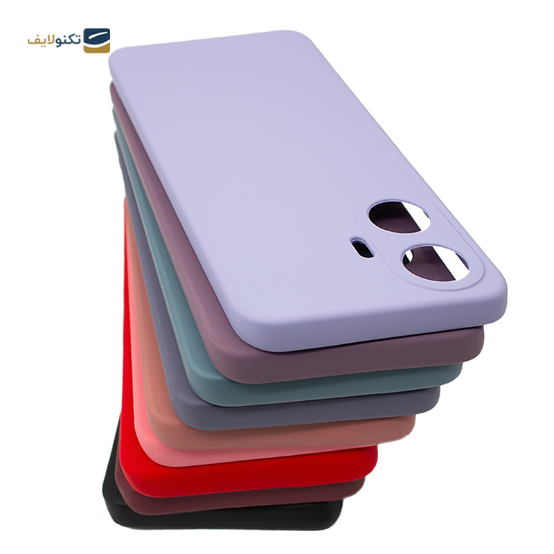 کاور گوشی ریلمی C55 مدل محافظ لنزدار سیلیکونی - Silicone lens protector Cover For Realme C55