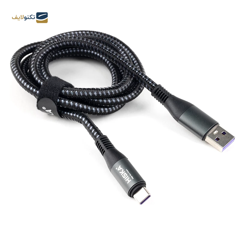 کابل تایپ سی هیسکا مدل LX-851AC طول 1.2 متر - Hiska LX-851AC USB to USB-C Cable 1.2m