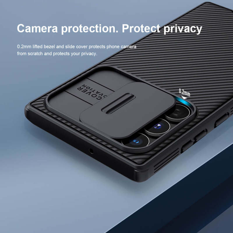 کاور گوشی سامسونگ گالاکسی S22 Ultra نیلکین مدل CamShield Pro - Nillkin CamShield Pro Cover for Galaxy S22 Ultra