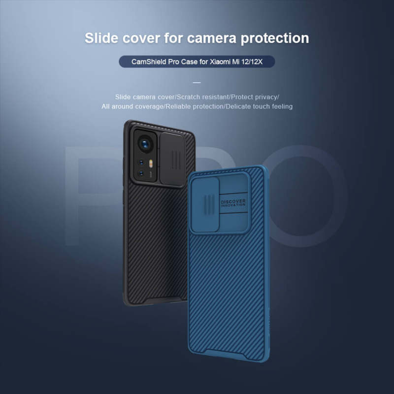 کاور گوشی شیائومی 12/12X نیلکین مدل CamShield Pro - Nillkin CamShield Pro Cover for Xiaomi 12/12X