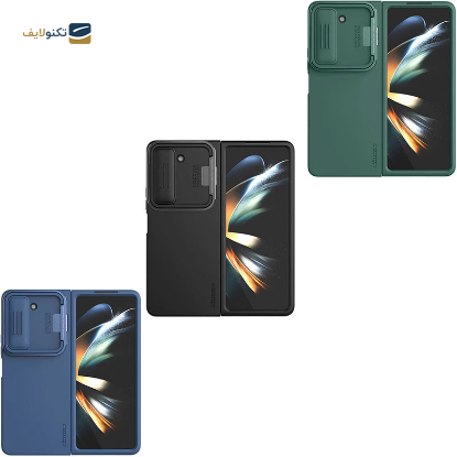 کاور گوشی سامسونگ Galaxy Z Fold 5 نیلکین مدل CamShield Silky Silicone Stand Version - Nillkin CamShield Silky Silicone Stand Version Case For Samsung Galaxy Z Fold 5