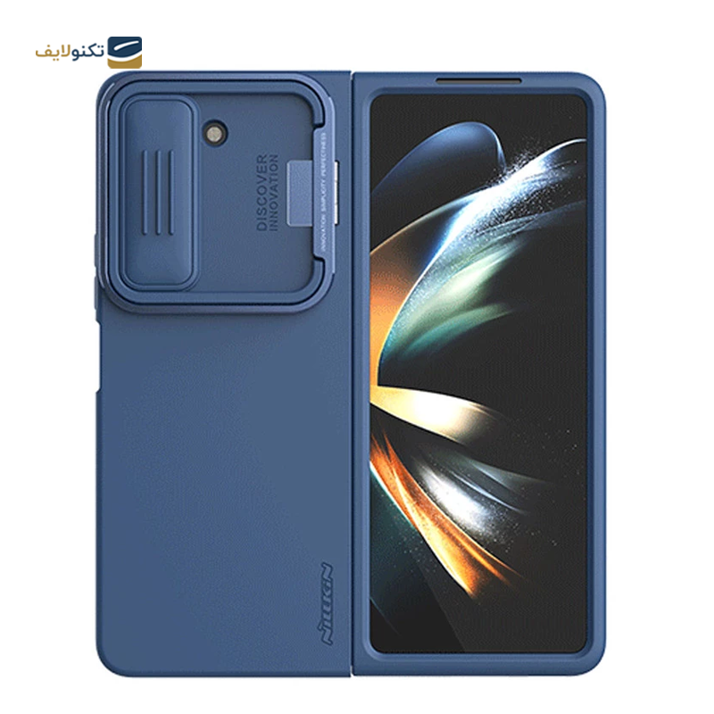 کاور گوشی سامسونگ Galaxy Z Fold 5 نیلکین مدل CamShield Silky Silicone Stand Version - Nillkin CamShield Silky Silicone Stand Version Case For Samsung Galaxy Z Fold 5