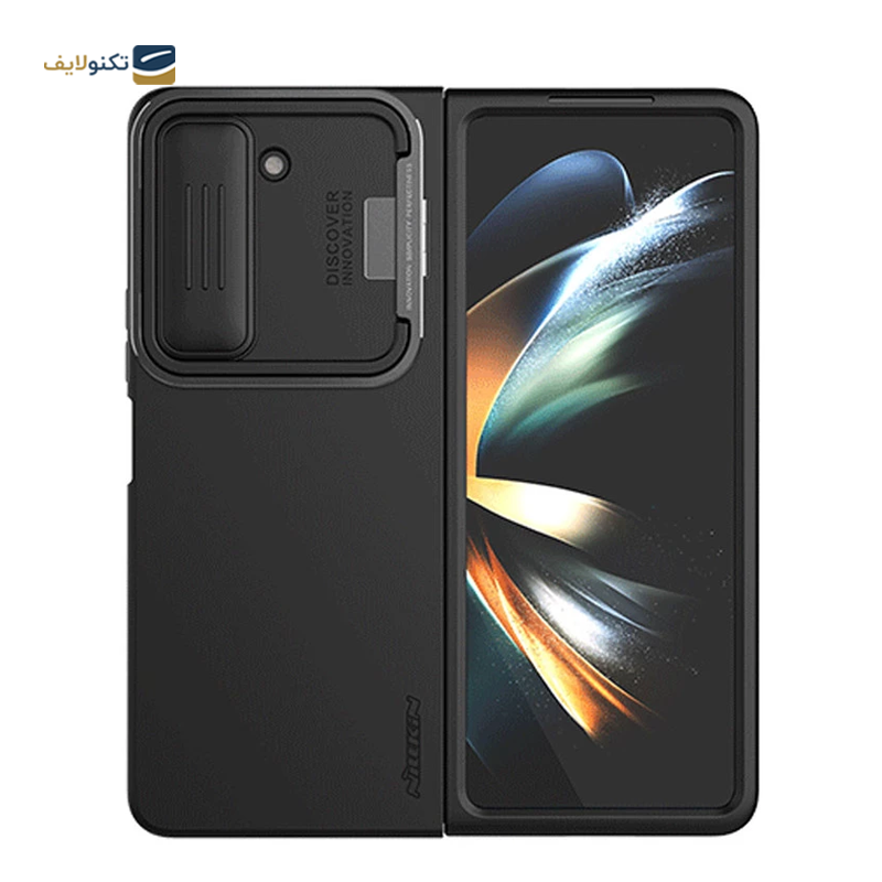 کاور گوشی سامسونگ Galaxy Z Fold 5 نیلکین مدل CamShield Silky Silicone Stand Version - Nillkin CamShield Silky Silicone Stand Version Case For Samsung Galaxy Z Fold 5