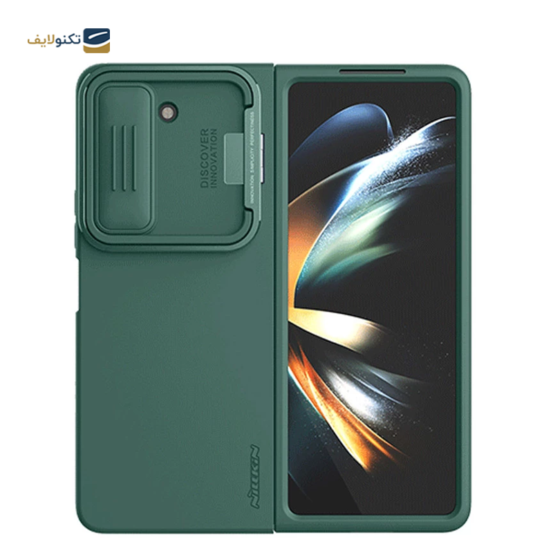 کاور گوشی سامسونگ Galaxy Z Fold 5 نیلکین مدل CamShield Silky Silicone Stand Version - Nillkin CamShield Silky Silicone Stand Version Case For Samsung Galaxy Z Fold 5