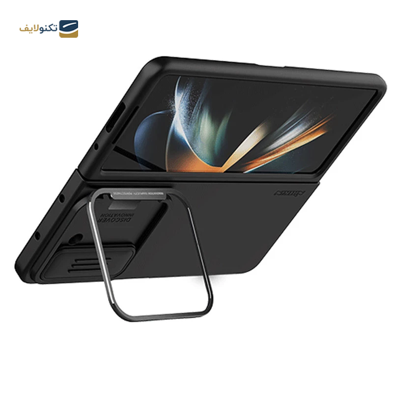 کاور گوشی سامسونگ Galaxy Z Fold 5 نیلکین مدل CamShield Silky Silicone Stand Version - Nillkin CamShield Silky Silicone Stand Version Case For Samsung Galaxy Z Fold 5