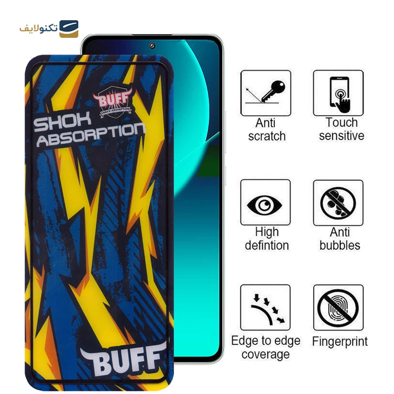 گلس گوشی شیائومی 13T بوف مدل Shock-Shock-G - Buff Xiaomi 13T Shock-Shock-G Screen Protector