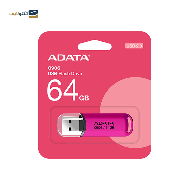 فلش مموری ای دیتا مدل C906 Compact ظرفیت 64 گیگابایت - ADATA C906 Compact Flash Memory-64GB