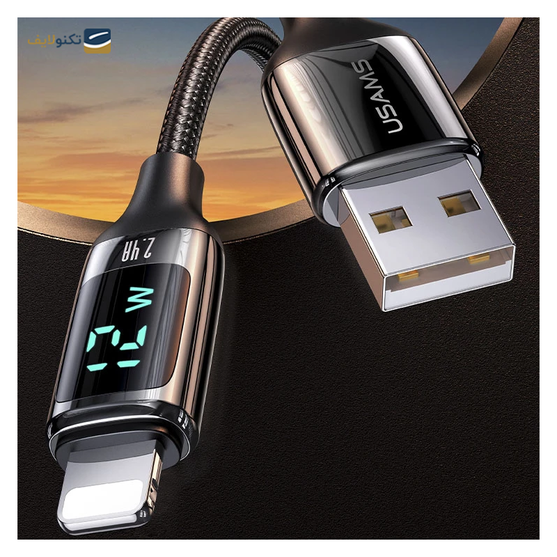 کابل لایتنینگ یوسمز مدل US-SJ543 طول 1.2 متر - Usams US-SJ543 USB to Lightning Cable 1.2m