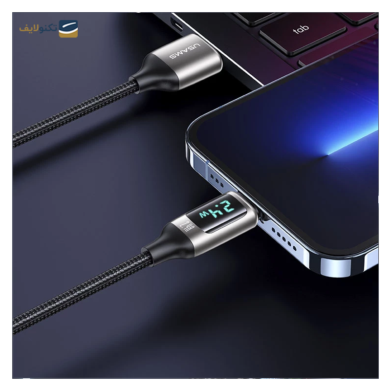 کابل لایتنینگ یوسمز مدل US-SJ543 طول 1.2 متر - Usams US-SJ543 USB to Lightning Cable 1.2m