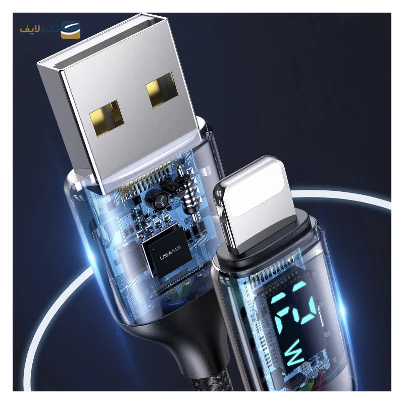 کابل لایتنینگ یوسمز مدل US-SJ543 طول 1.2 متر - Usams US-SJ543 USB to Lightning Cable 1.2m