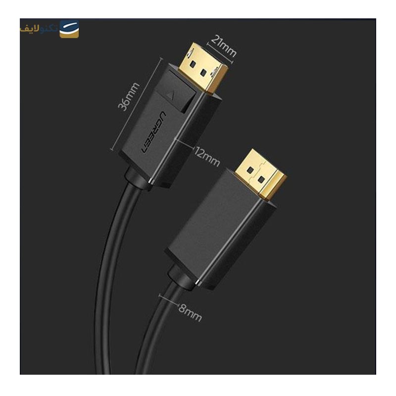 کابل تبدیل Display Port یوگرین DP102 مدل 10245 طول 1.5 متر - UGREEN DP102-10245 DP Male to Male Cable