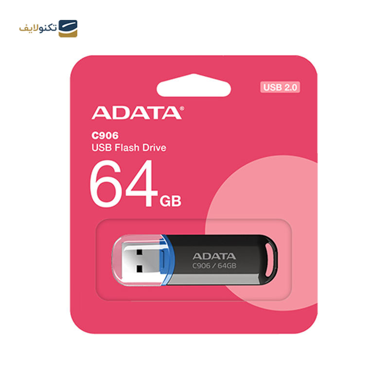 فلش مموری ای دیتا مدل C906 Compact ظرفیت 64 گیگابایت - ADATA C906 Compact Flash Memory-64GB